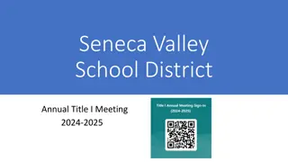 Seneca Valley School District Title I Program Overview 2024-2025