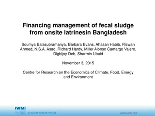 Managing Fecal Sludge in Bangladesh - A Financial Perspective