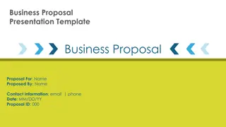 Crafting a Comprehensive Business Proposal Presentation