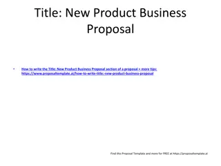 Innovative Eco-Friendly Cleaning Solution Proposal