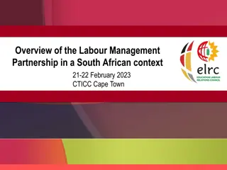 Labour Management Partnership in South Africa: Progress and Potential