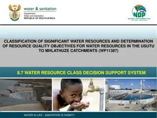 Water Resource Class Decision Support System Overview
