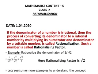Understanding Rationalisation in Mathematics Class IX