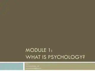 Understanding the Foundations of Psychology - Key Concepts and Major Figures