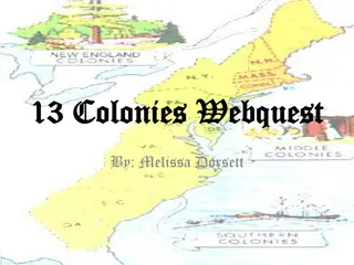 Scouting Land in the 13 Colonies for King of England