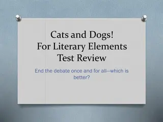 Literary Elements Test Review - Cats vs Dogs Debate
