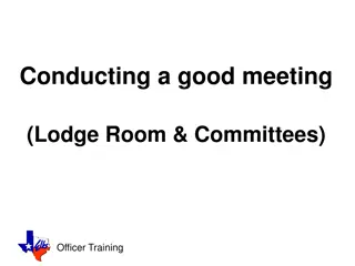 Effective Meeting Strategies for Productive Officer Training