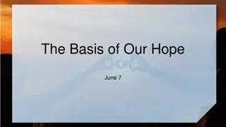 Hope Based on Jesus' Redemptive Work and Promised Inheritance