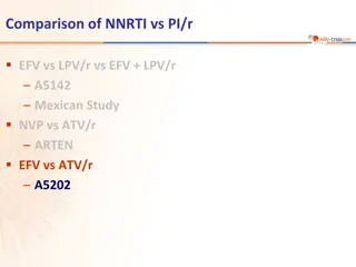 Comparison of NNRTI vs PI/r in HIV Treatment Studies