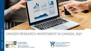 Cancer Research Investment in Canada - Highlights November 2023