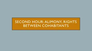 Understanding Alimony and Cohabitation Rights in Relationships