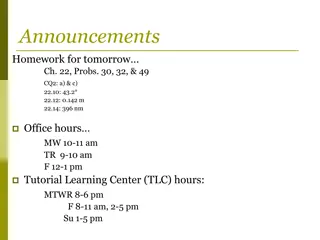 Wave Optics: Single-Slit Diffraction Homework and Tutorial Hours