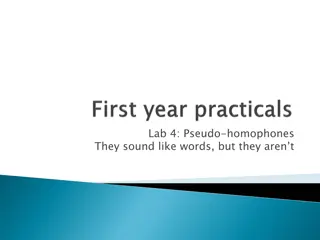 Pseudo-homophones: Understanding the Impact on Word Recognition