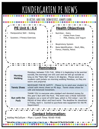 Elementary School Physical Education News Update