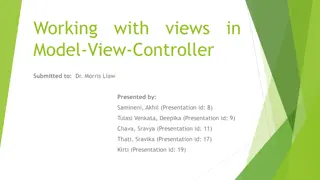 Tips for Working Efficiently with Views in Model-View-Controller
