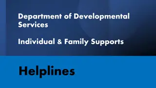 Support Helplines for DDS Individual & Family Services in Connecticut