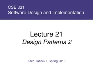 Software Design Patterns Overview and Examples