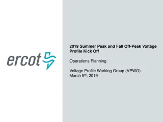 Planning the 2019 Voltage Profile for Summer and Fall Operations