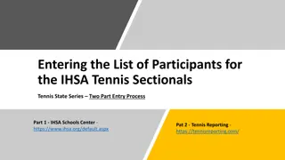 Entering List of Participants for IHSA Tennis Sectionals - Step-by-Step Guide