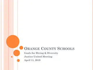 Orange County Schools Diversity & Equity Initiatives Update