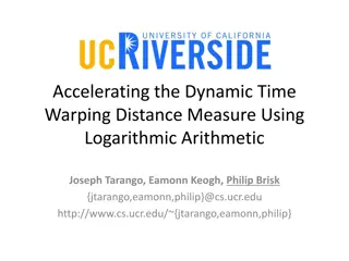 Accelerating Dynamic Time Warping Distance Measure with Logarithmic Arithmetic