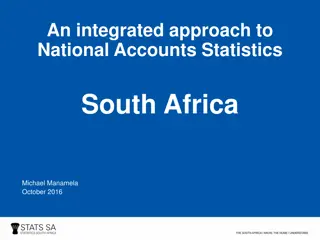 Integrated Approach to National Accounts Statistics in South Africa