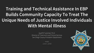 Building Community Capacity Through Evidence-Based Practices for Justice-Involved Individuals with Mental Illness