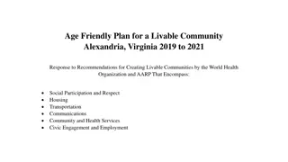 Age-Friendly Plan for Livable Community in Alexandria, Virginia 2019-2021