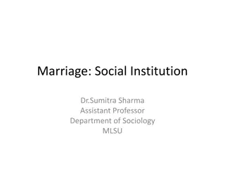 Understanding Marriage as a Social Institution in Society