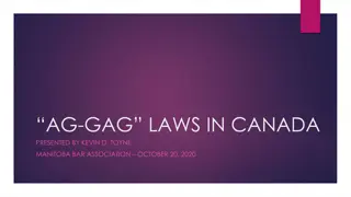 Understanding Ag-Gag Laws: Impacts on Agriculture and Freedom of Speech