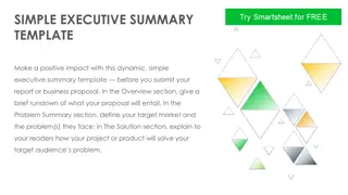 Dynamic Executive Summary Template for Effective Proposals