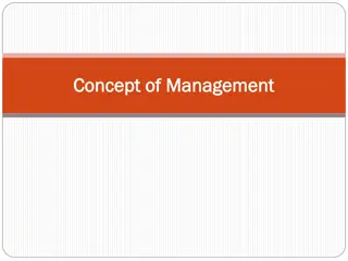 Key Concepts and Characteristics of Management