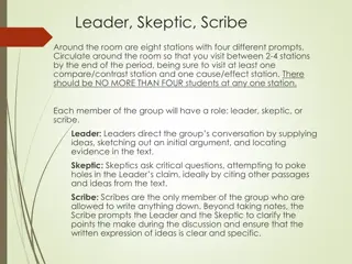 Engaging Classroom Activity: Leader, Skeptic, Scribe