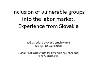 Inclusion of Vulnerable Groups in Slovak Labor Market: Challenges and Progress