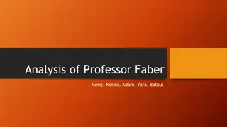 Analysis of Professor Faber in Fahrenheit 451