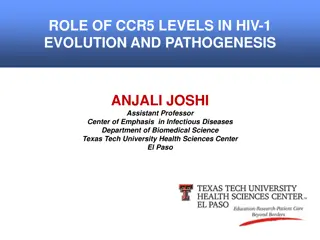 Understanding the Impact of CCR5 Levels on HIV Evolution and Disease Progression