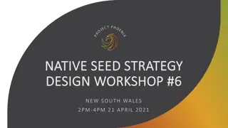 Australian Native Seeds Sector - Strategy Design Workshop Insights