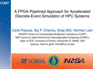 Accelerated FPGA-Pipelined Discrete-Event Simulation for HPC Systems