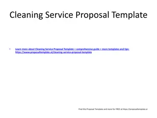 Professional Cleaning Service Proposal Template & Guide