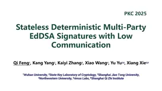 Stateless Deterministic Multi-Party EdDSA Signatures Study