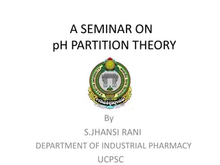 Seminar on pH Partition Theory in Drug Absorption
