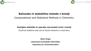 Computational and Statistical Methods in Chemistry with Neural Networks