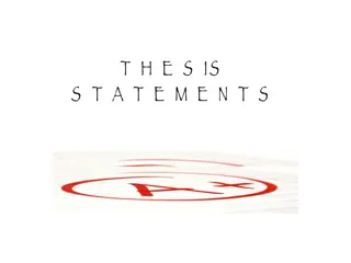 Crafting Effective Thesis Statements for Academic Writing