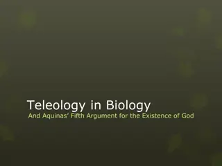 Understanding Teleology in Biology and Aquinas' Fifth Argument