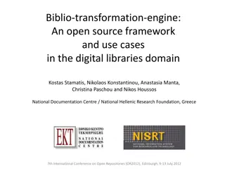 Biblio Transformation Engine: Data Transformations in Digital Libraries