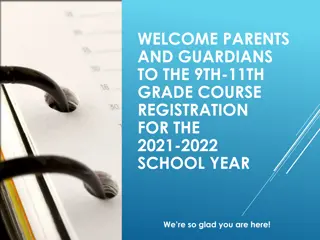 9th-11th Grade Course Registration & Graduation Requirements for 2021-2022