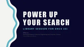 Power Up Your Academic Research Skills with ENCS 282 Library Session