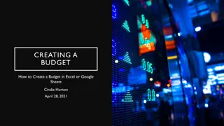 Crafting a Budget in Excel or Google Sheets for Financial Wellness