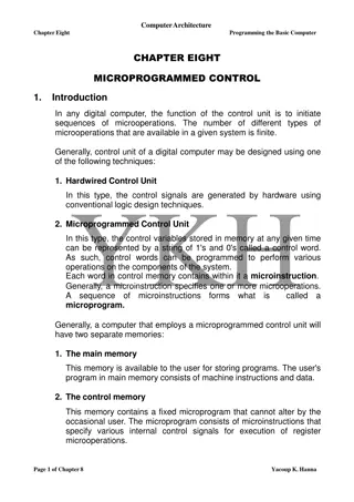Understanding Microprogrammed Control Unit in Computer Architecture