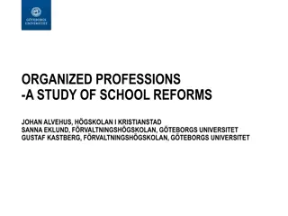 Study of School Reforms Impact on Professional Workforce